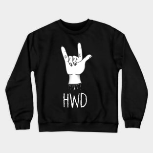 HWD  - Funky Design, Rock and Roll Crewneck Sweatshirt